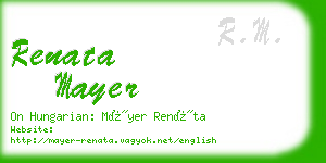 renata mayer business card